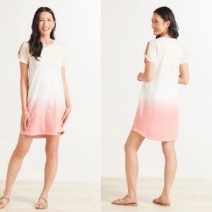 SANCTUARY So‎ Twisted Tee Summer Casual Tunic Mini Dress Coral Ombre Sz S